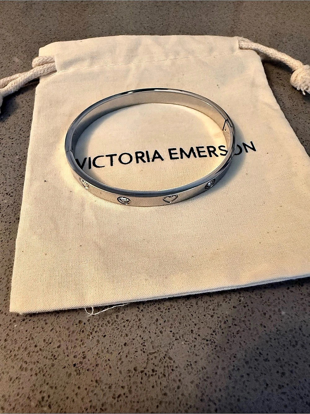 Victoria Emerson Silver-Tone Charm Bracelet Like New